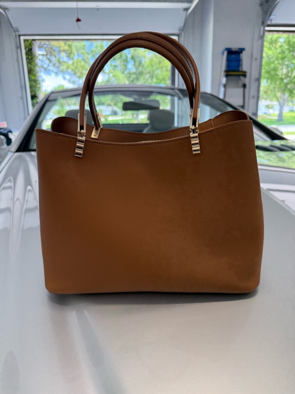 Classic Brown Tote Handbag